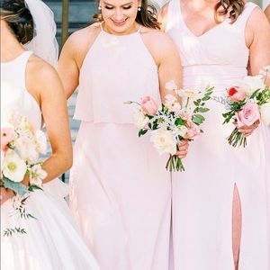 Azazie Rosella Bridesmaid Dress Blushing Pink